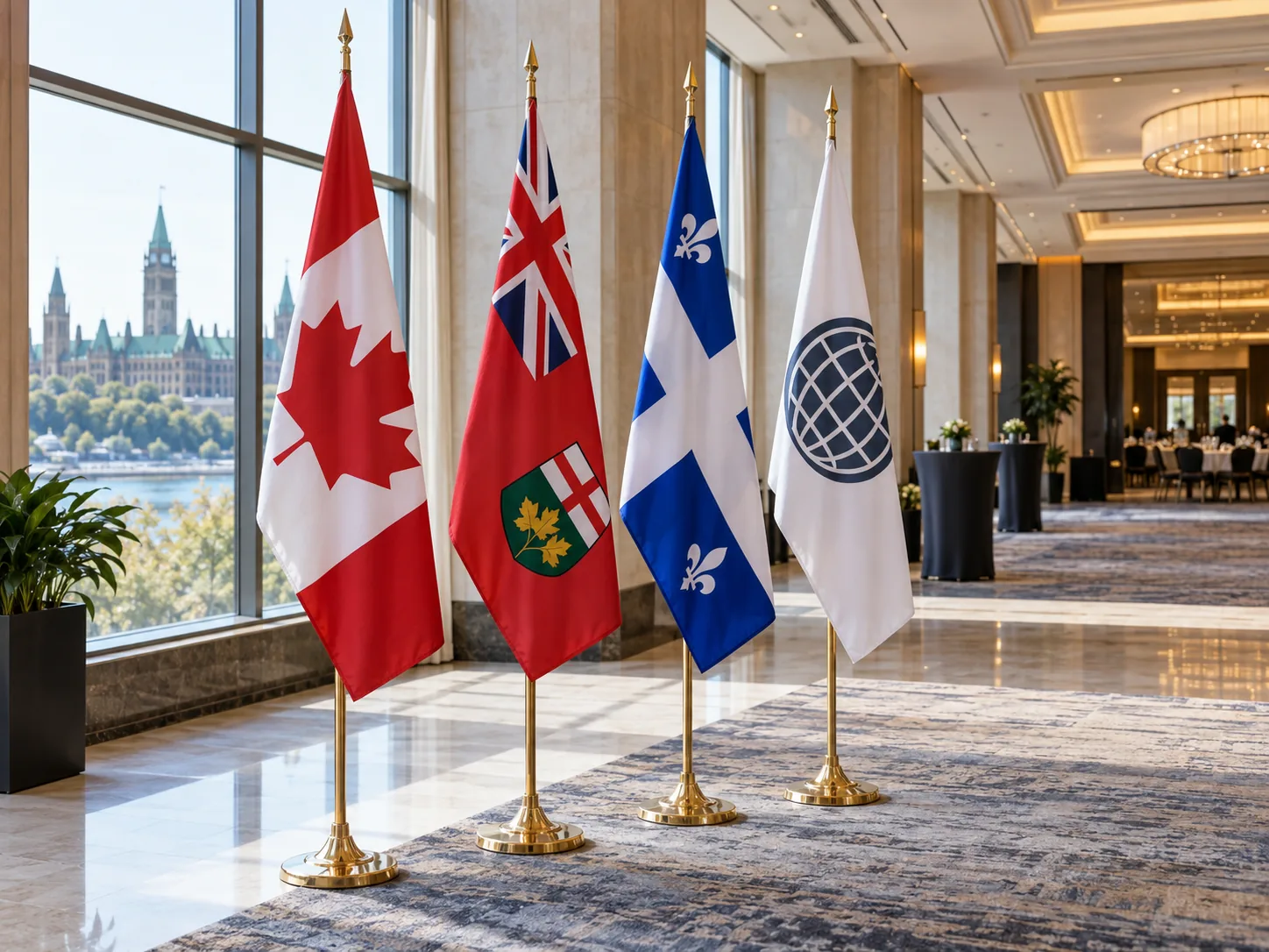 Indoor Flagpole Rentals in Ottawa